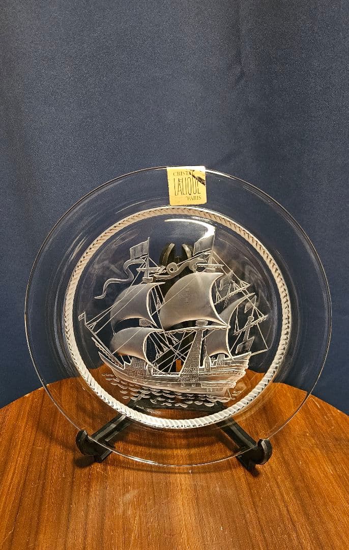 Hankyu ガラス 帆船 プレート
