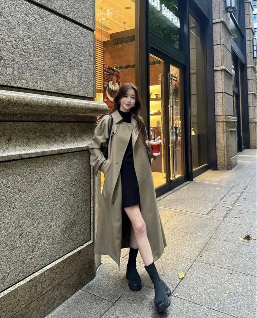 鈴木亜美さん　プラットフォームニットショートブーツ Sサイズ ブラック