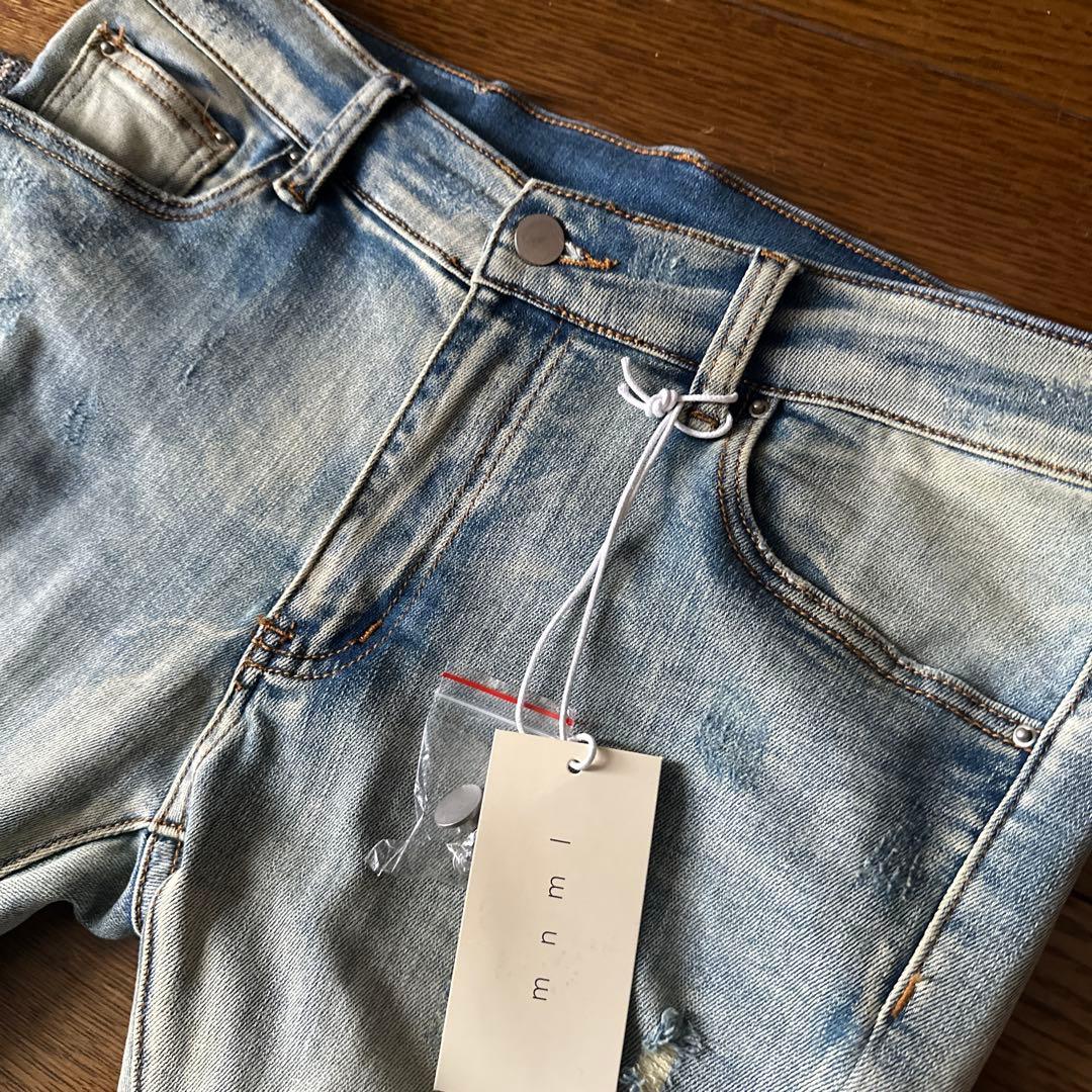 mnml ミニマル X214 STRETCH DENIM ダメージデニムスキニー