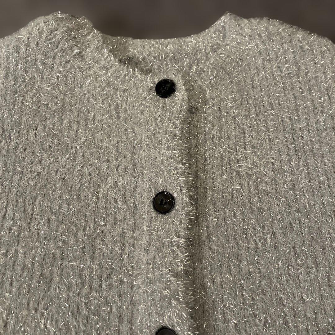 anuans アニュアンス ラメニットアンサンブル 【シルバー】