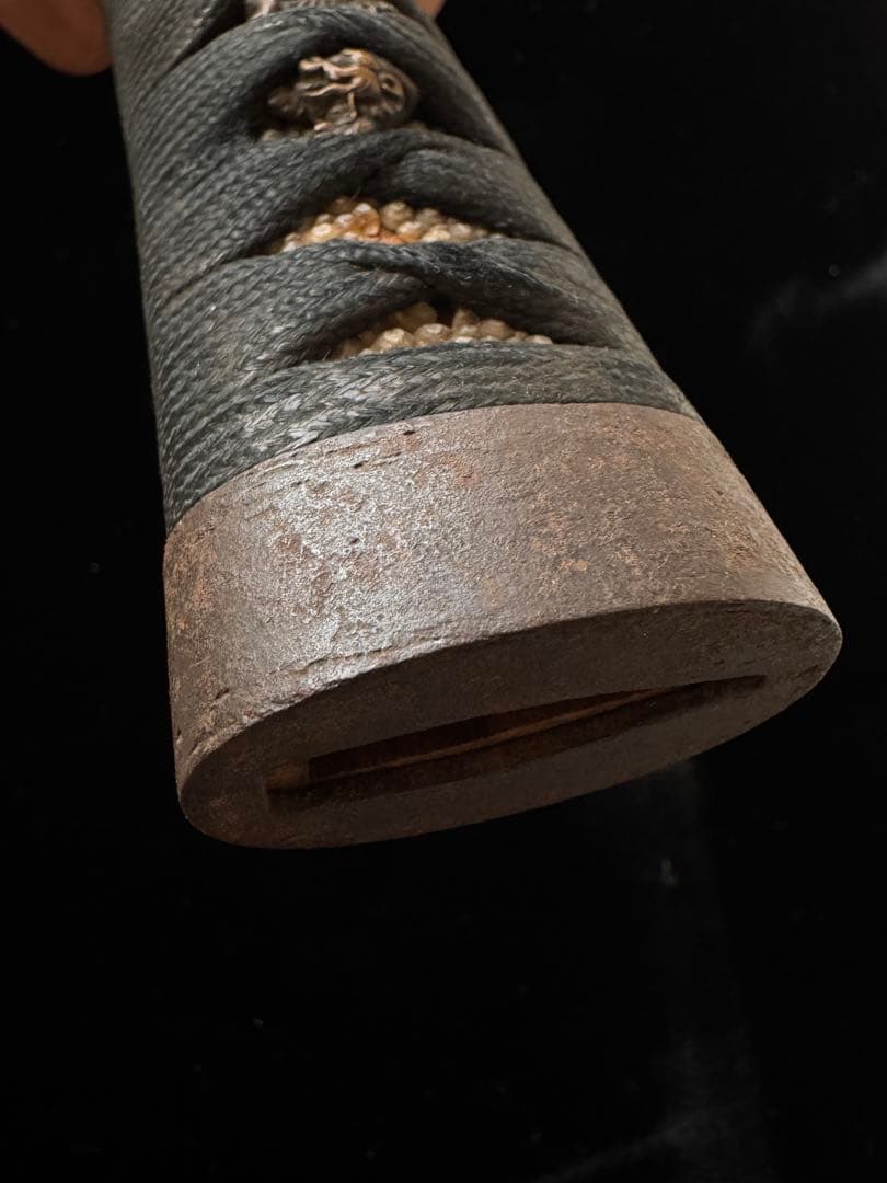 柄前 麒麟図 柄巻 日本刀 刀装具 骨董 古美術 江戸時代 時代物