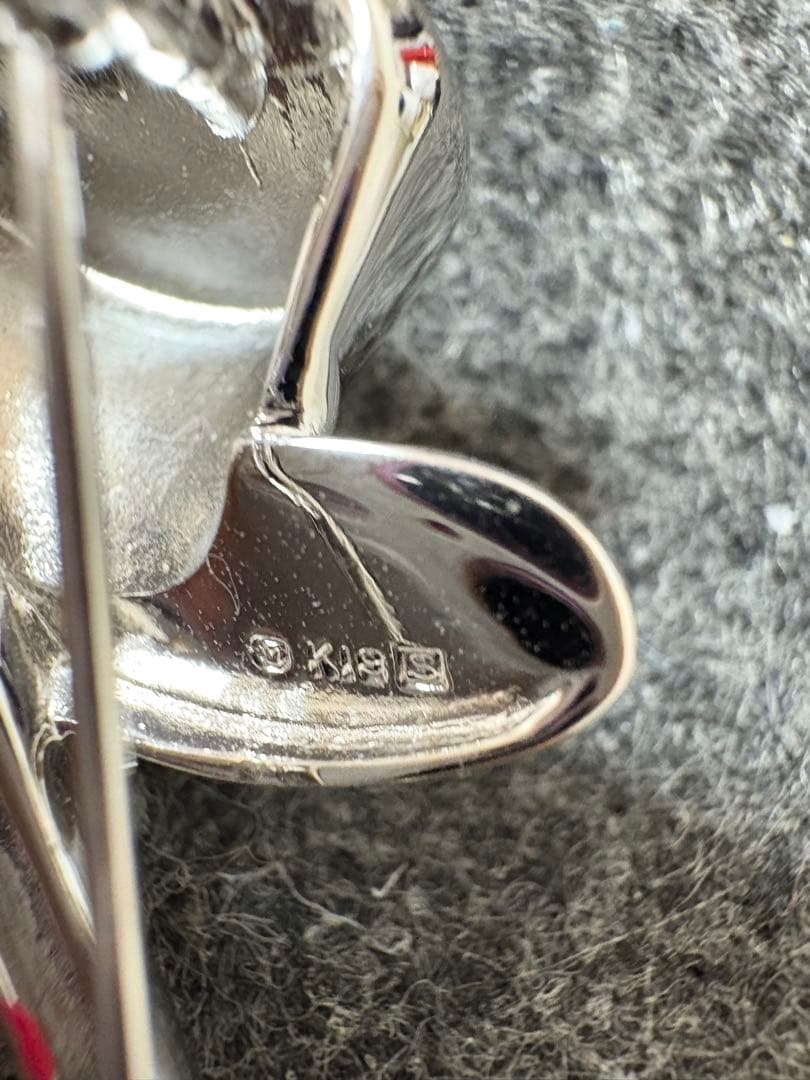 ミキモト 帽子モチーフ パール 真珠 ダイヤモンド ブローチ シルバー/K18