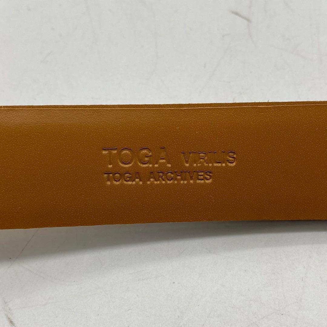 新品未使用タグ付き　TOGA VIRILIS トーガ　メタルベルド　ブラウン