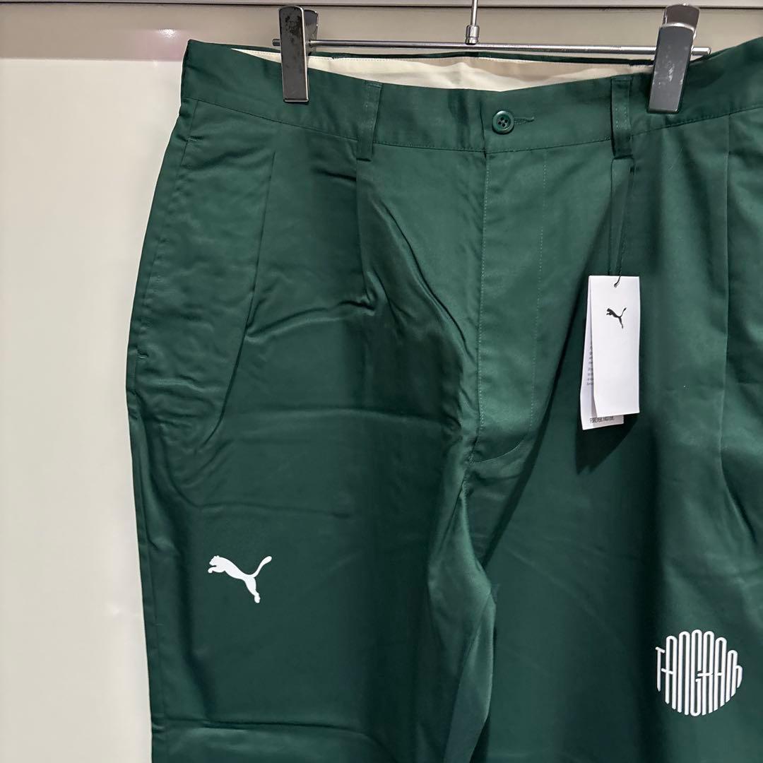 PUMA×tangram ダークグリーン パンツ XL