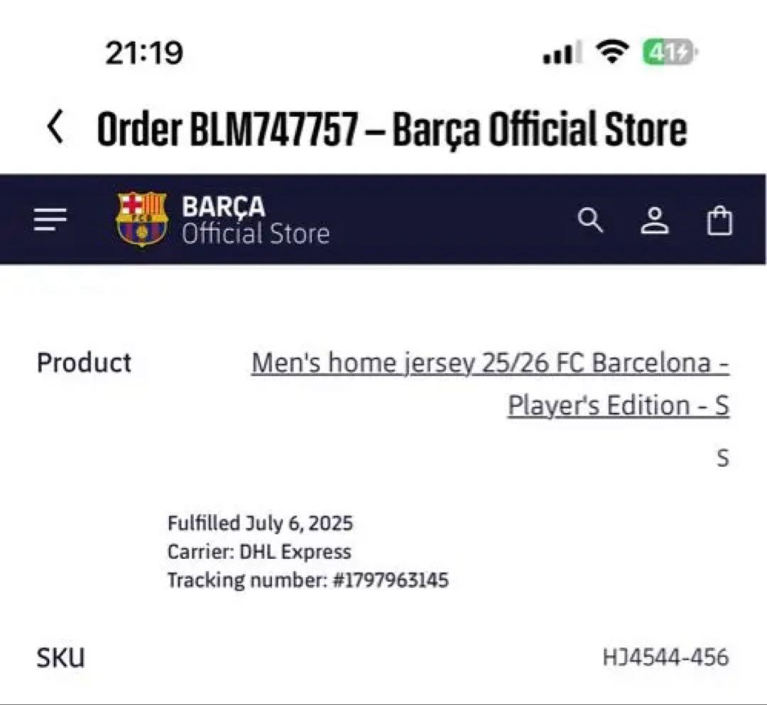 【新品 タグ付き 正規品】バルセロナ 25/26 ユニフォーム PEDRI S