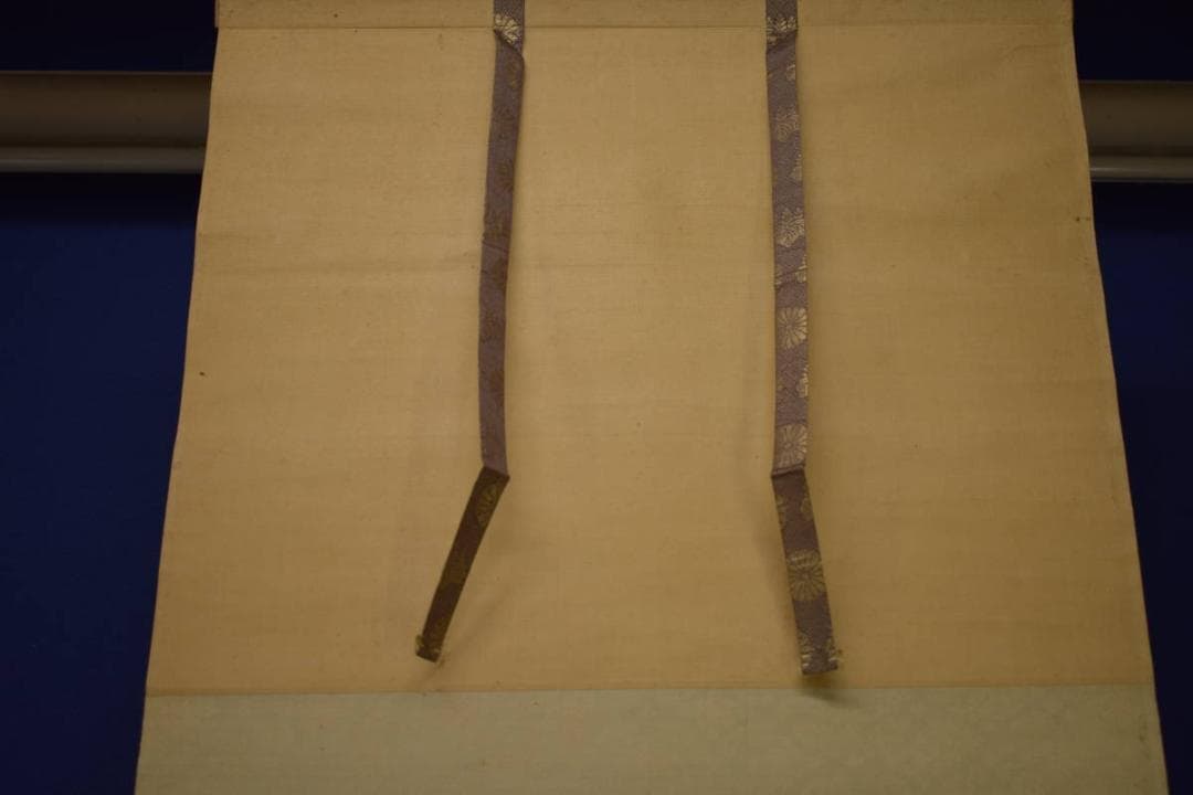 真作/島田暉山/具足図/鎧/武者絵/杉共箱付/布袋屋掛軸HI-636