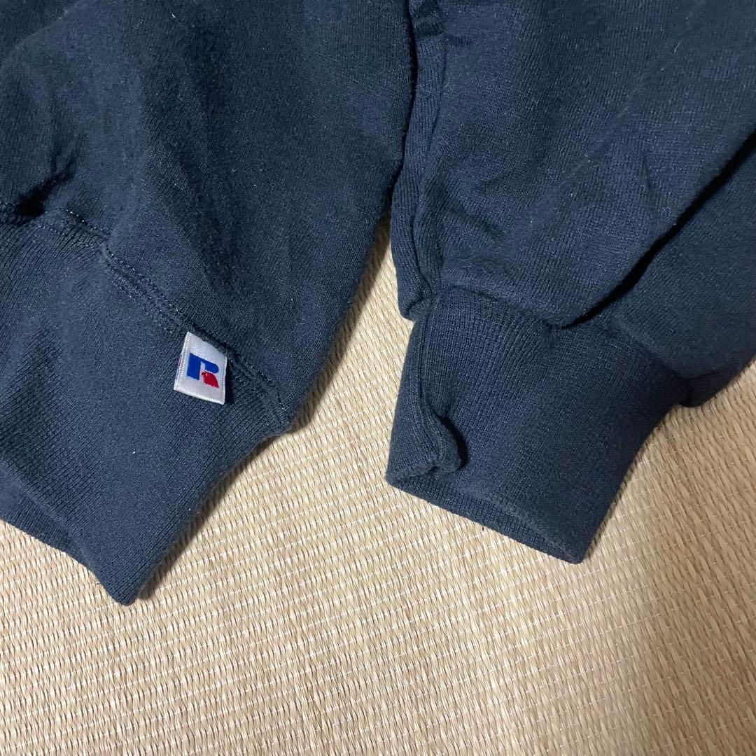 90s メキシコ製 ラッセルアスレチック ブラック 無地 スウェット 肉厚 L