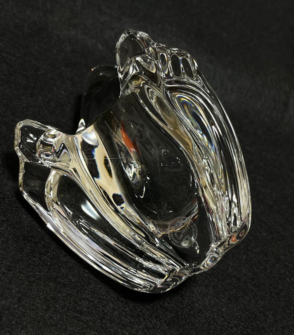 【美品】【光の造形】バカラ Baccarat カエル 置物 ペーパーウェイト