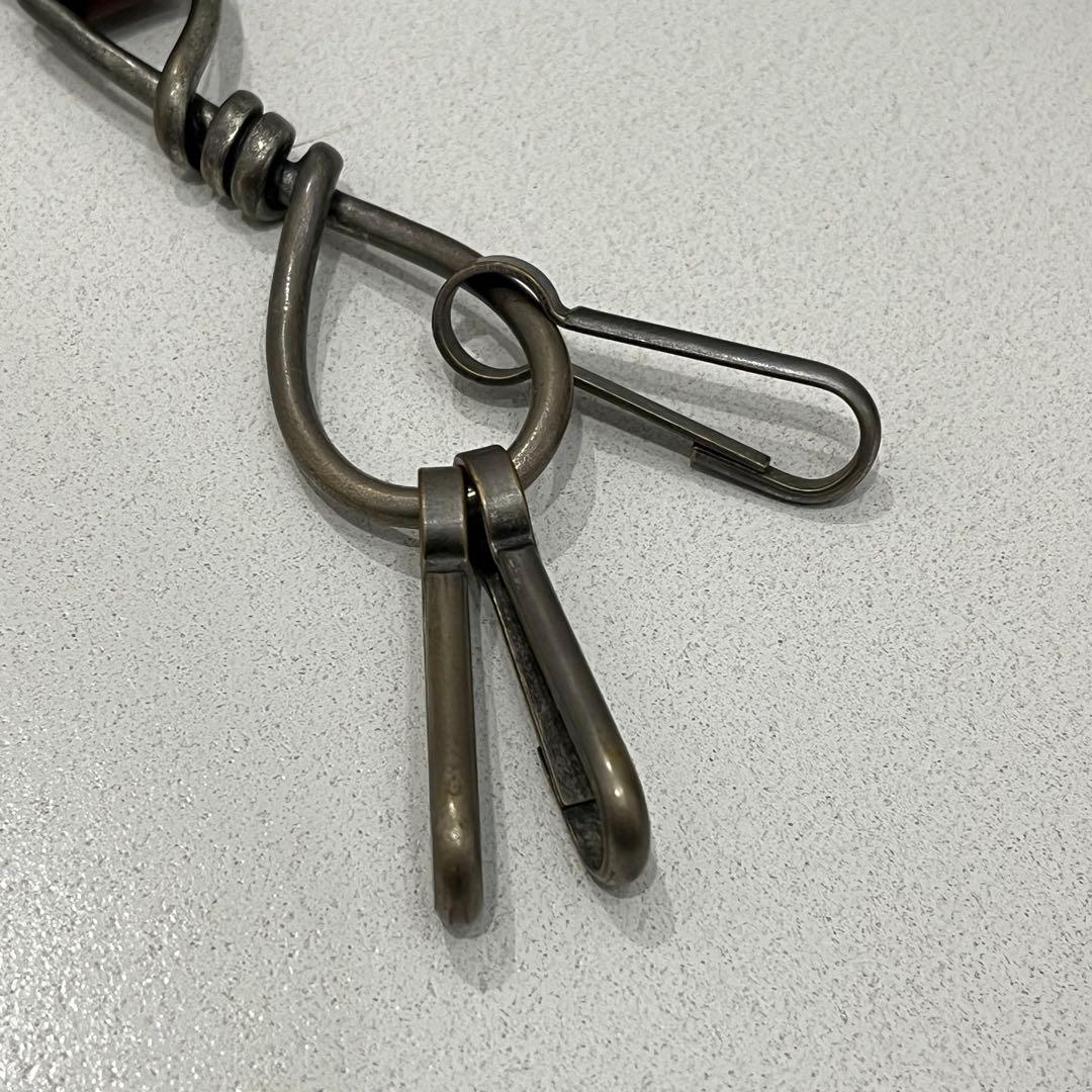 美品 RRL レザー 3連 キーフォブ リング ホルダー ラルフ leather