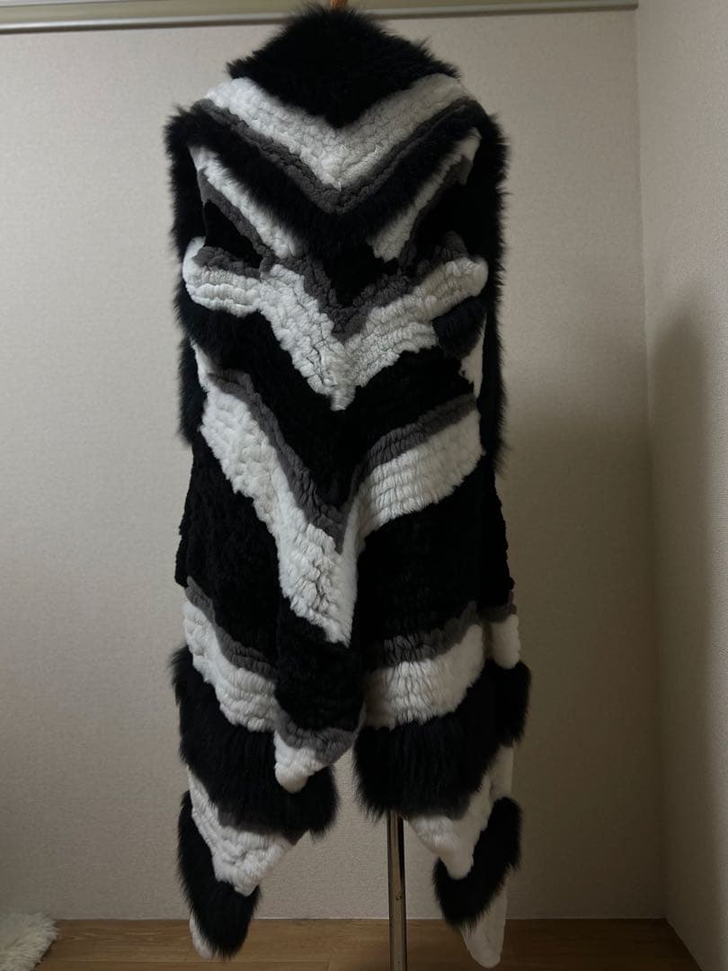 ifsixwasnine パピヨン ロングリアルファー ベスト