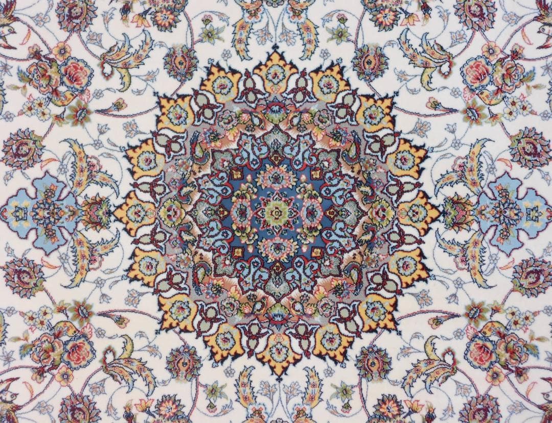 可愛い！小鳥柄！本場イラン産、高密度織 絨毯！150×225cm‐201561