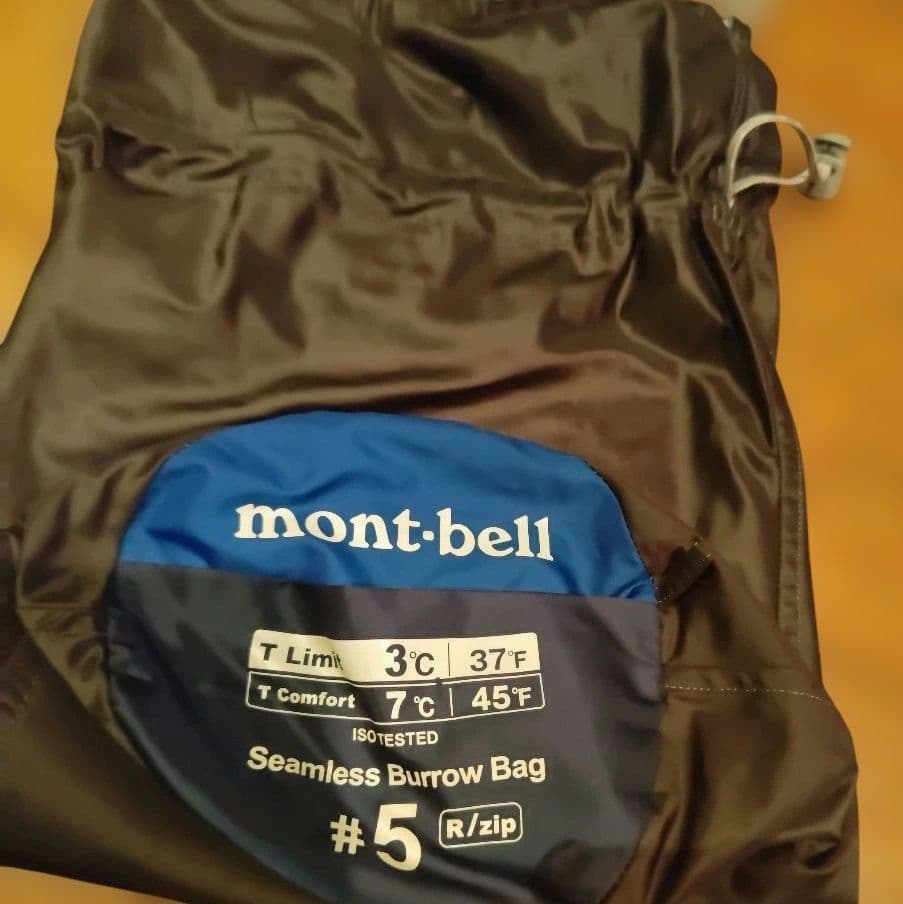 mont bell モンベル シームレス ブロウ バッグ #5 R/zip