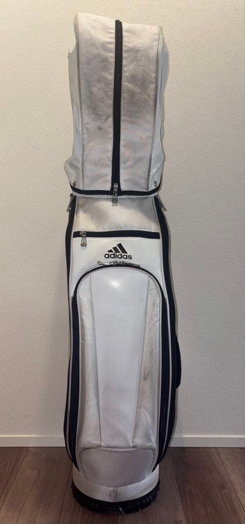 アディダス キャデバッグ 白黒赤 ゴルフバッグ