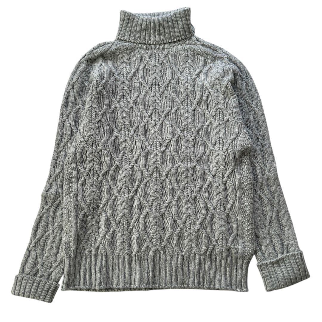 Johnstons of Elgin カシミヤ 100% アランニット セーター