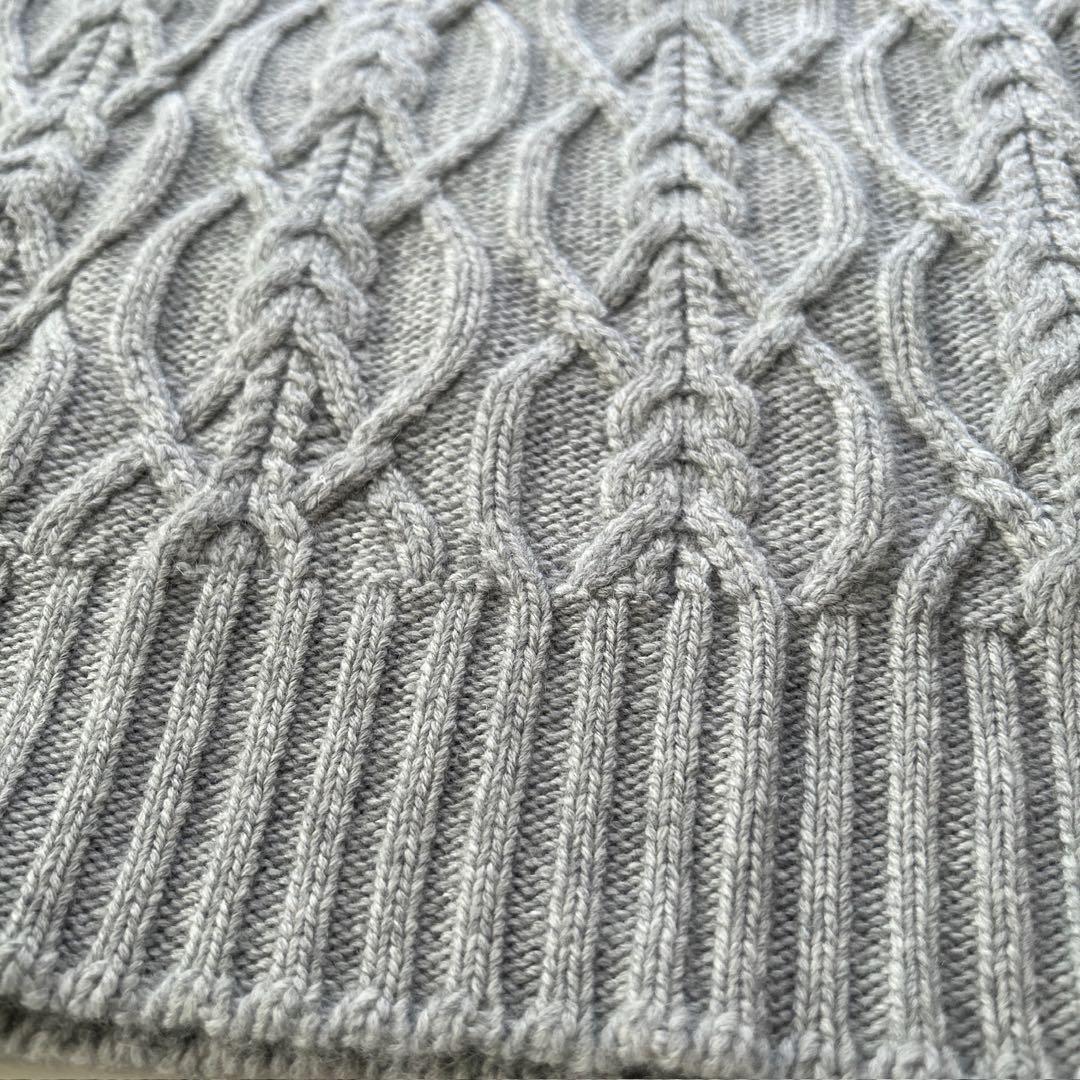 Johnstons of Elgin カシミヤ 100% アランニット セーター