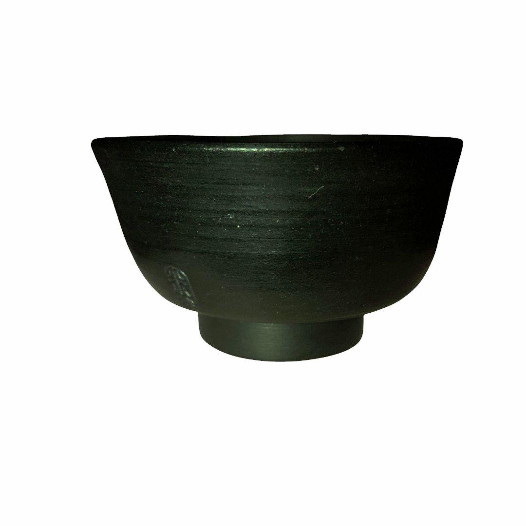 越後　新発田　米谷焼煎茶茶碗　蟹細工　明治レトロ　希少