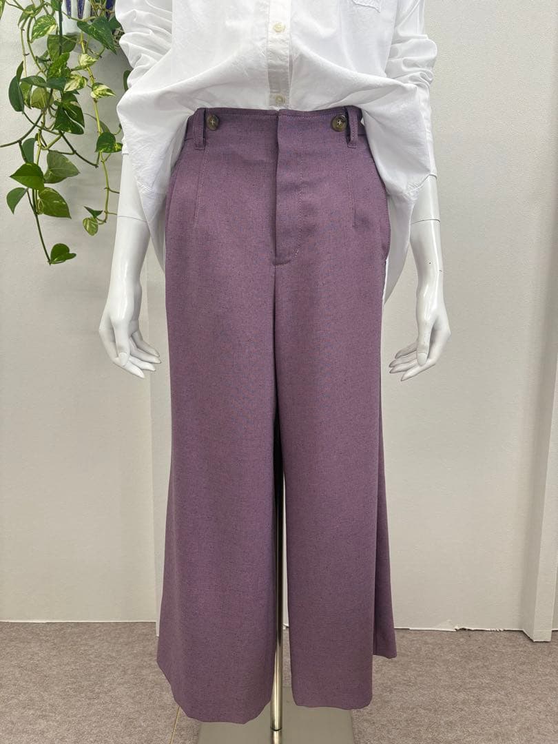 ☆CECICA☆新品未使用☆40size☆セミフレアガウチョパンツ☆ウエストゴム