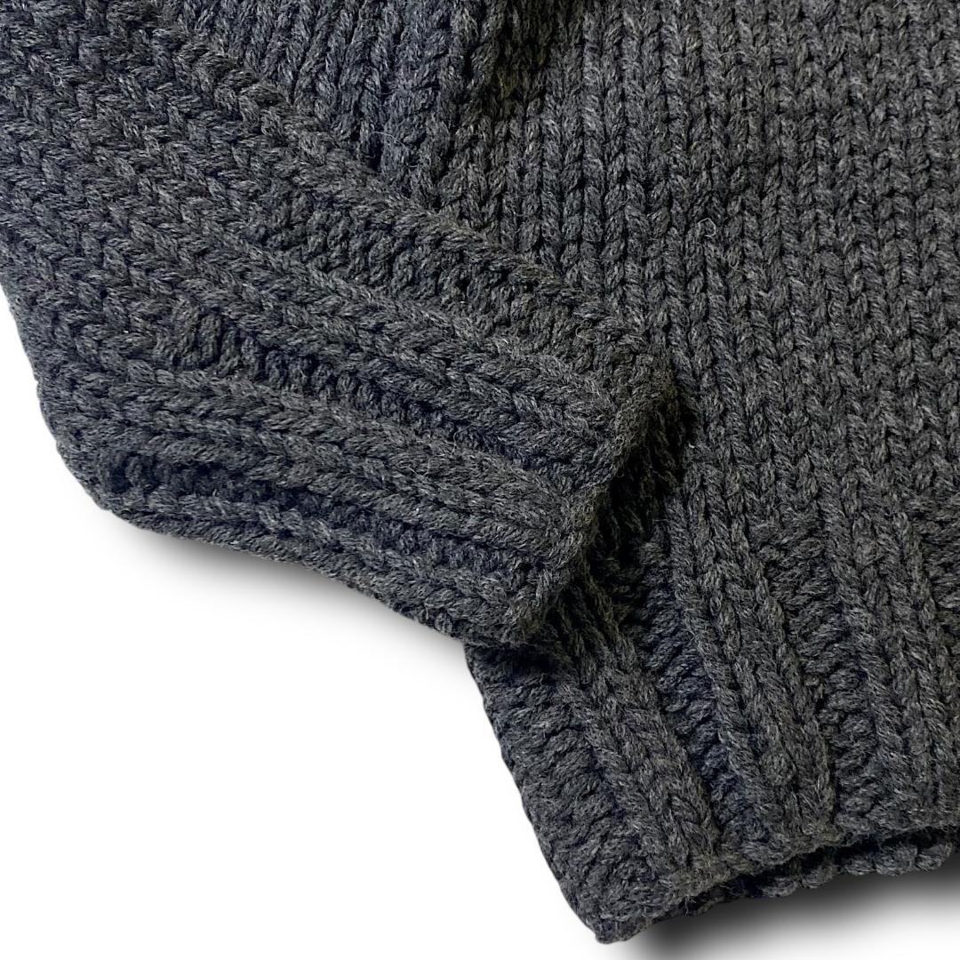 L 定価49500円 TMT タートルネック ニット セーター ウール100％