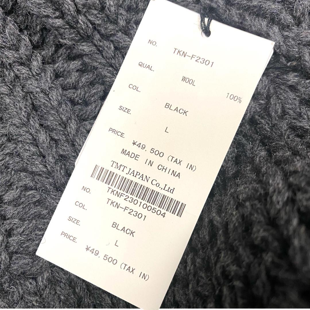 L 定価49500円 TMT タートルネック ニット セーター ウール100％