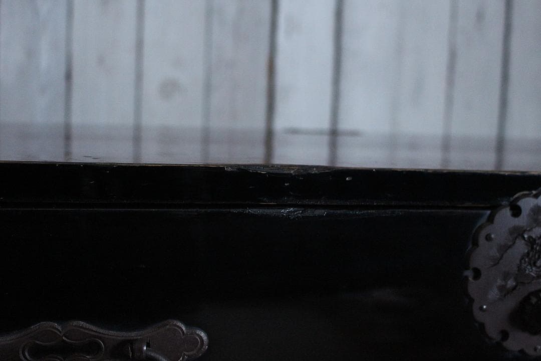 綺麗な丸金具庄内箪笥　3段　中桐　タンス　収納　古家具　古民家　時代家具