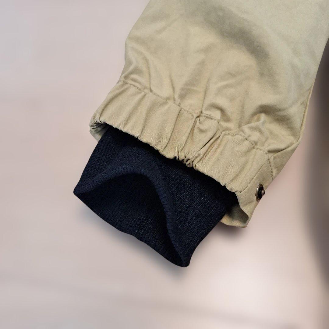 美品です❗　幾何学模様刺繍 ベージュ モッズコート