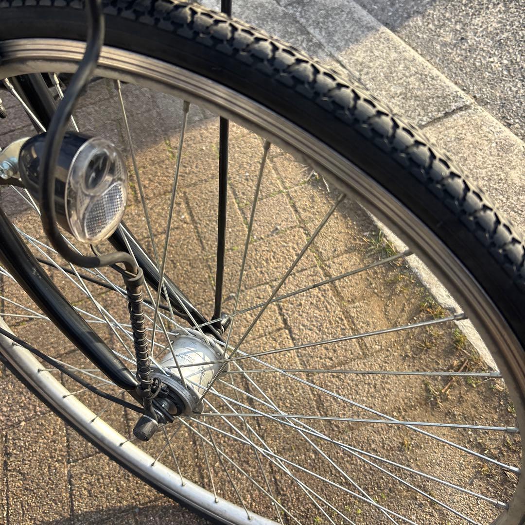 【直接の引き渡しのみ】27インチ　ブラックママチャリ