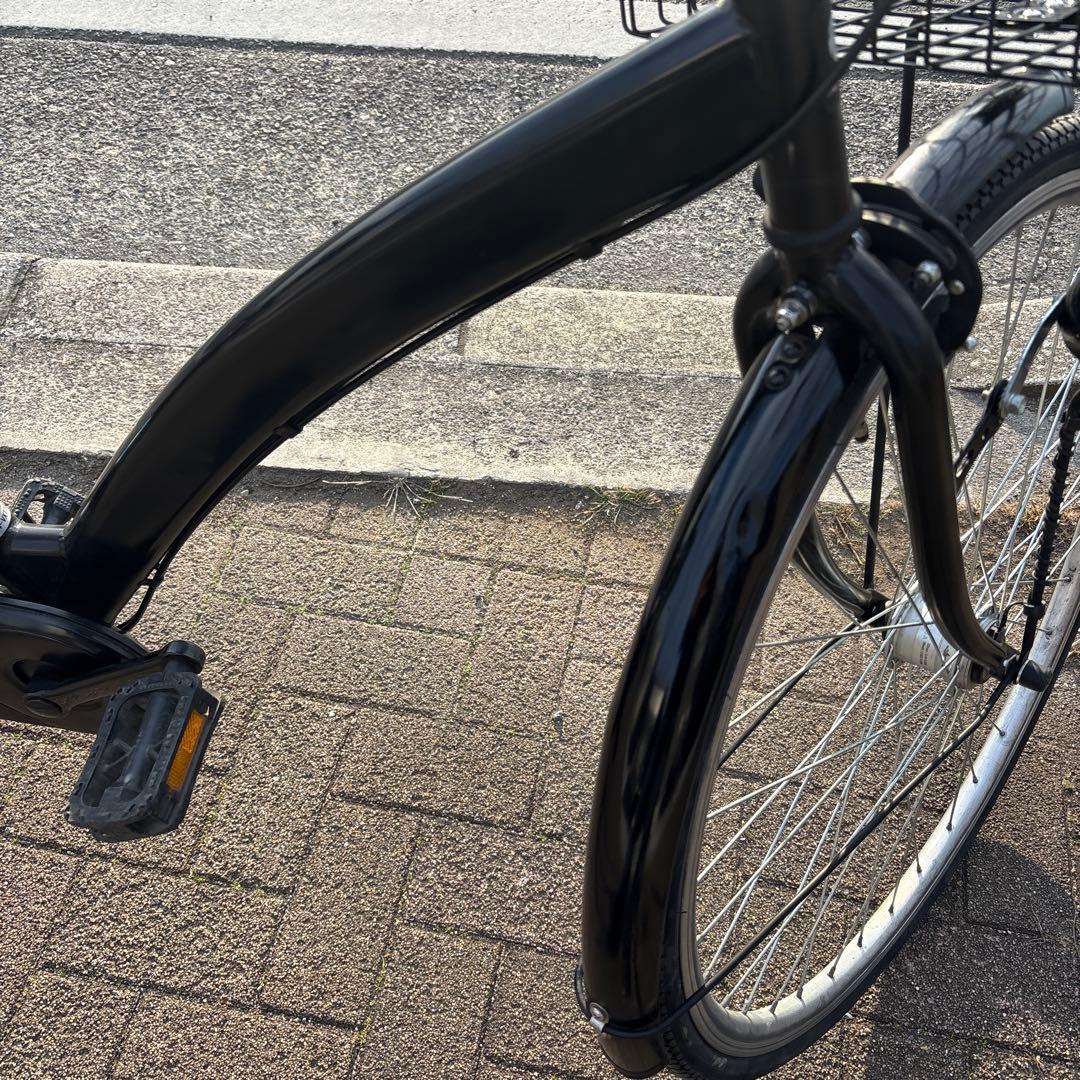 【直接の引き渡しのみ】27インチ　ブラックママチャリ