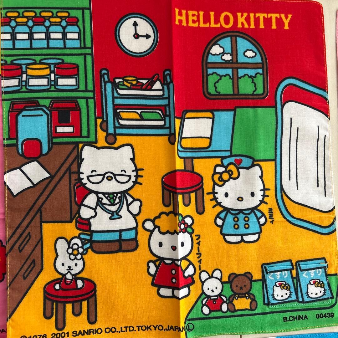平成レトロ　レア！希少！ハローキティ ハンカチセット 2001年製　新品未使用