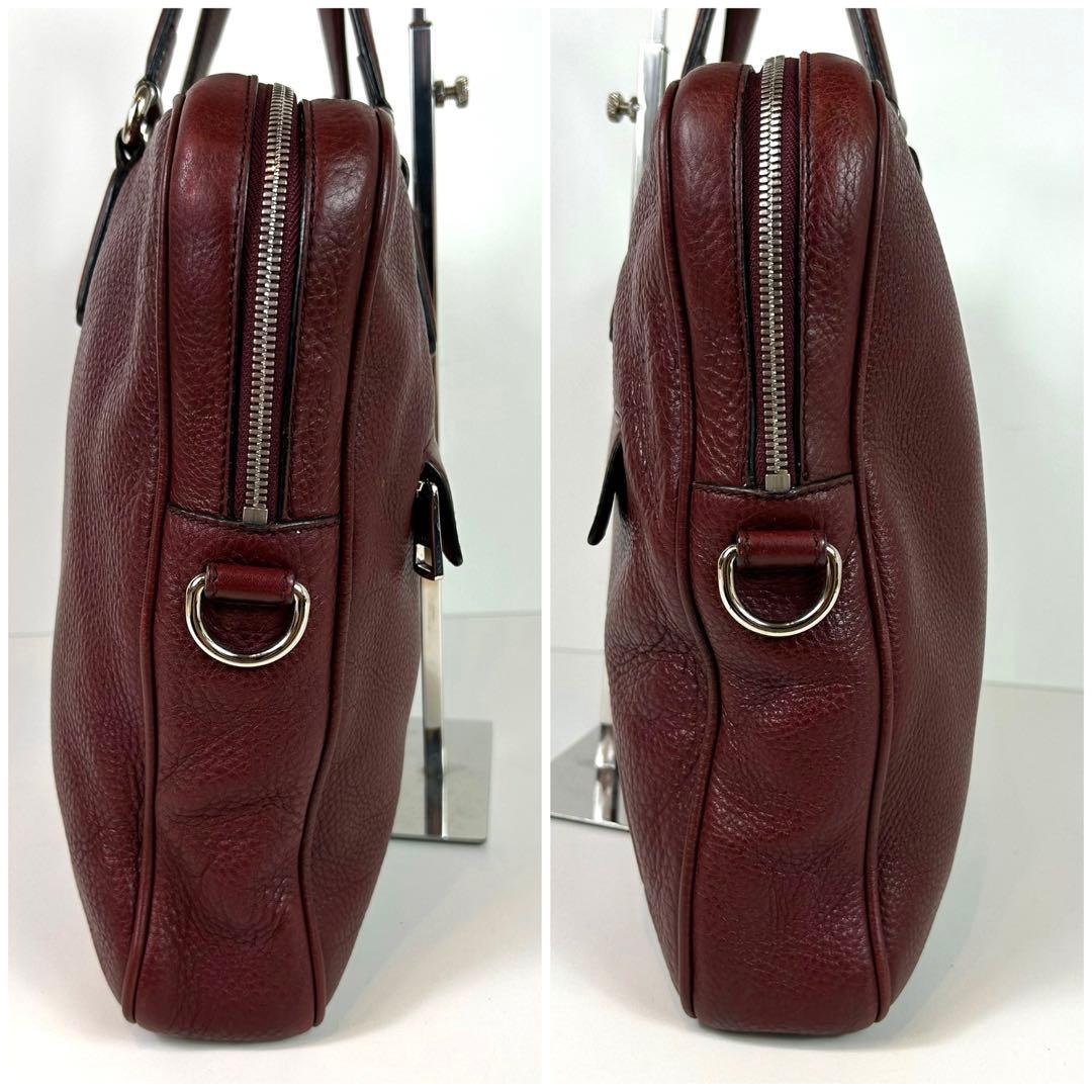 A4可 美品 グッチ レザー 2WAY ビジネスバッグ ソーホー