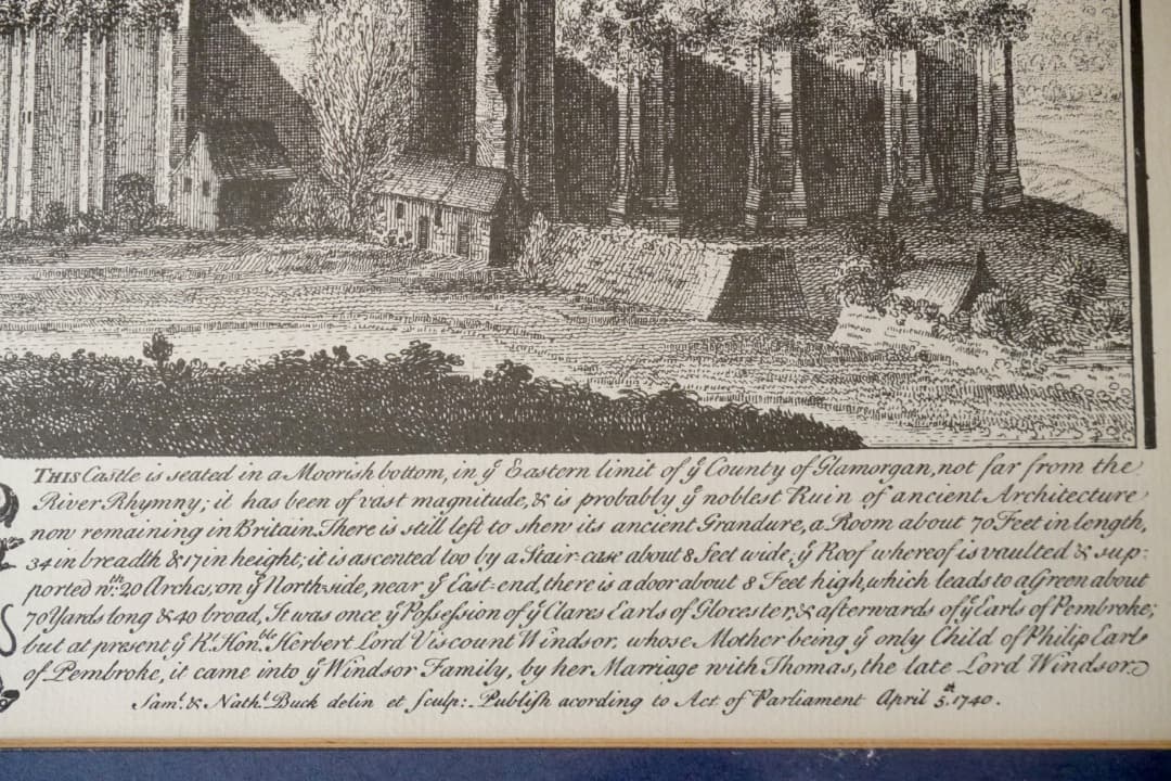 イギリス ヴィンテージ お城の絵 ウェールズ