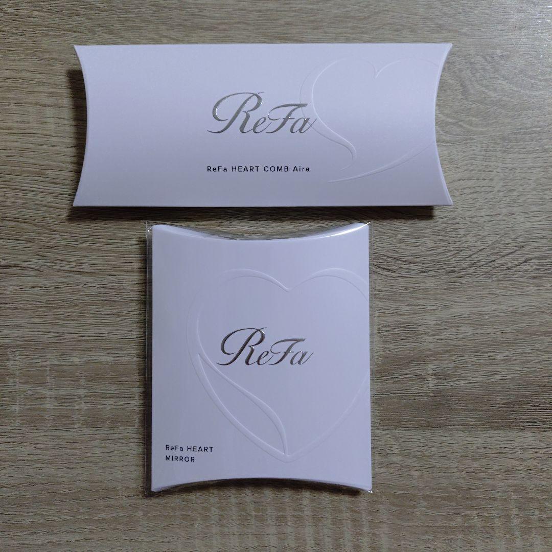 先行☆Refa リファ　ハートコームアイラ　ハートミラー　シルキーブルーセット
