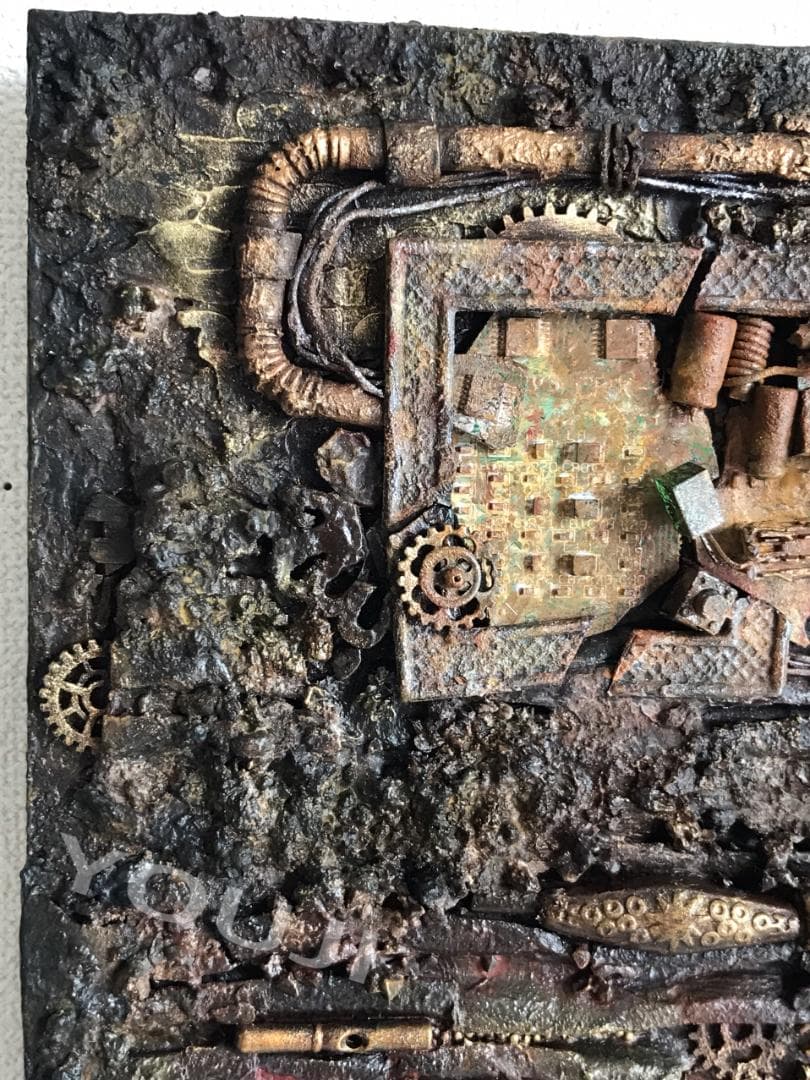 テクスチャーアート スチームパンクアート 立体画 原画1点もの SP #6