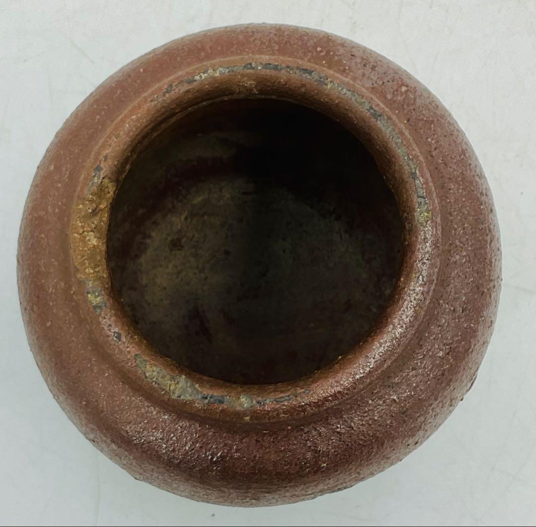 【11】★江戸時代中期　古備前焼お歯黒壺　保存箱★