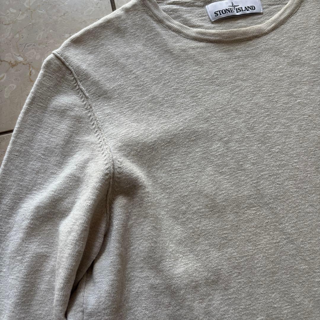 トップス STONE  CREWNECK L/S Tee Beige