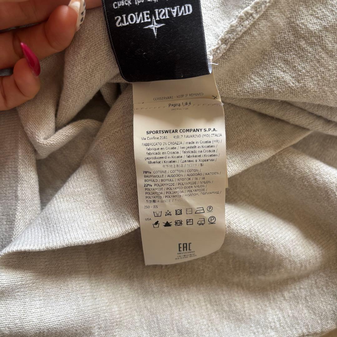 トップス STONE  CREWNECK L/S Tee Beige