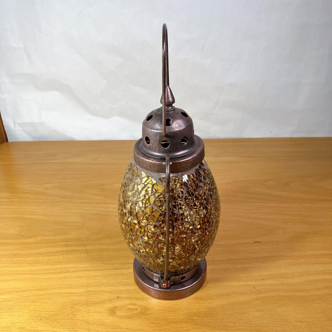 モザイクガラス ランタン キャンドルホルダー アンティーク調