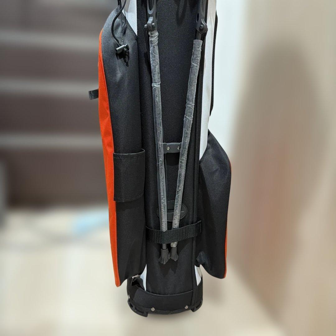 デサントゴルフ　スタンドキャディーバック　オレンジ/ホワイト　9型　47インチ