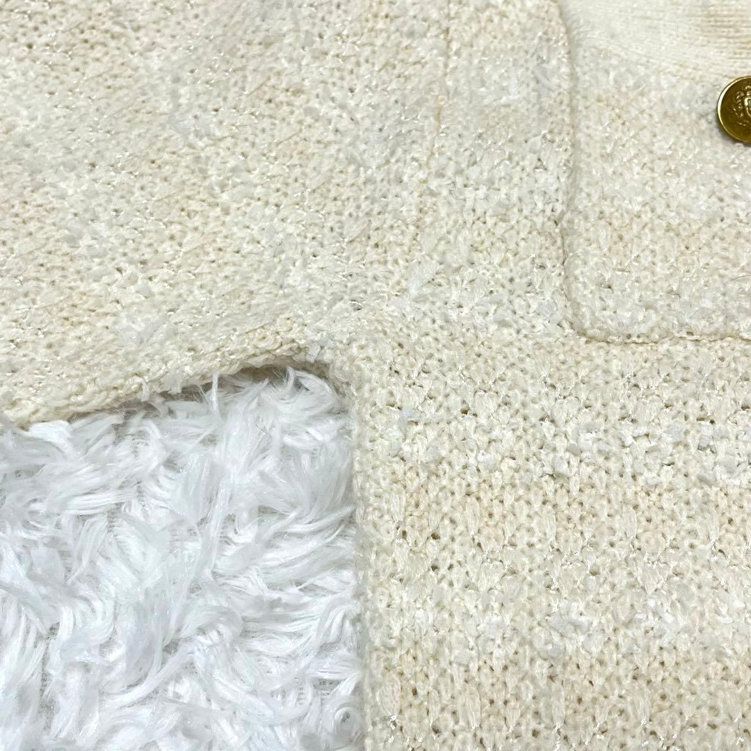 【定価3.5万✨】Whim Gazette モヘヤ混　ツイードジャケット　金釦