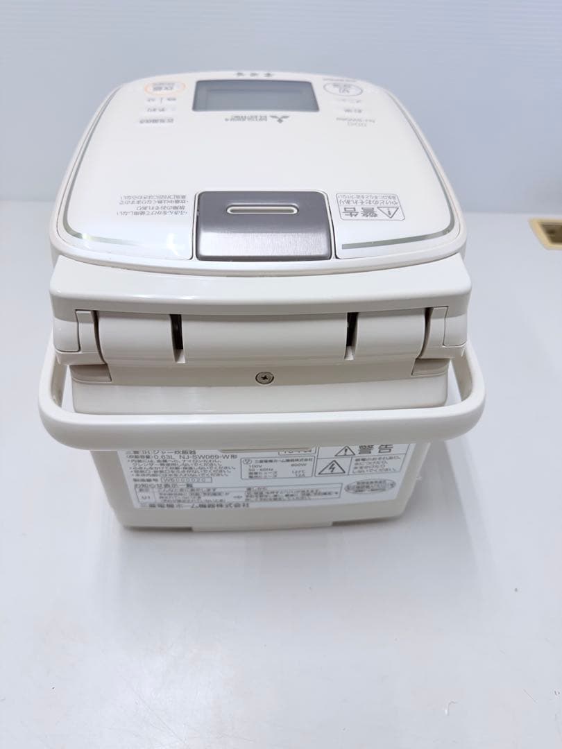 三菱 IH 炊飯器 本炭釜 NJ-SW069-W 3.5合 （0.63L)