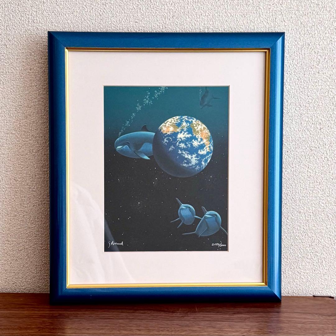 シム シメール 「ドルフィン」シルクスクリーン