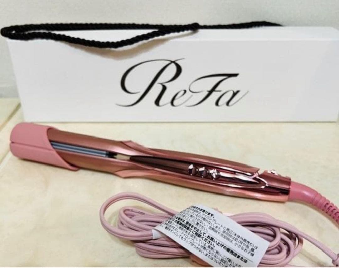 ReFa ストレートアイロン プロ ピンク＆ホルダー&限定ショッパー３点セット