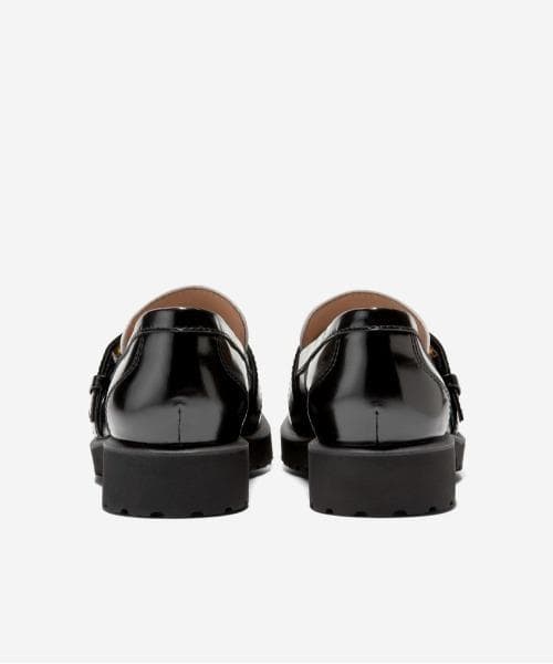 新品 羊革 COLE HAAN ギアナ バックル ローファー womens