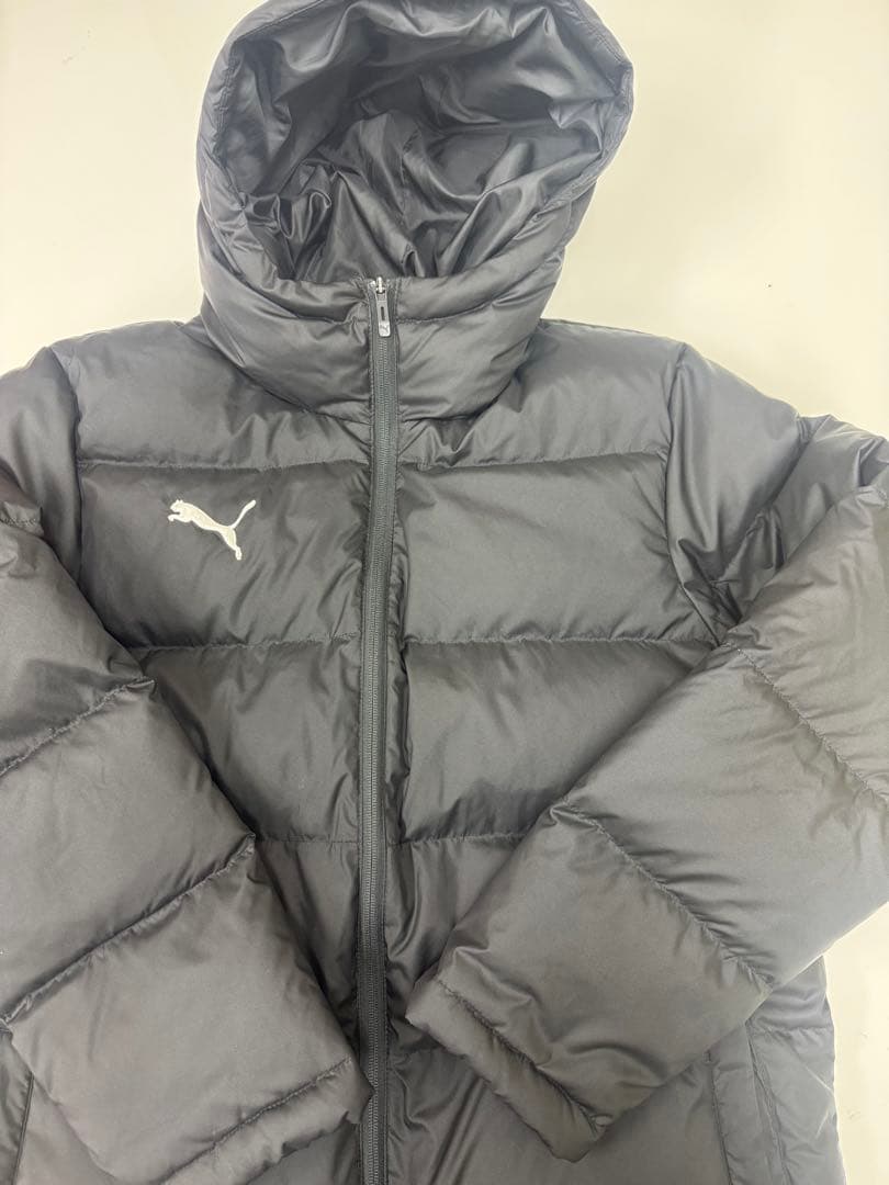 プーマ ダウンハーフコート 黒 Lサイズ