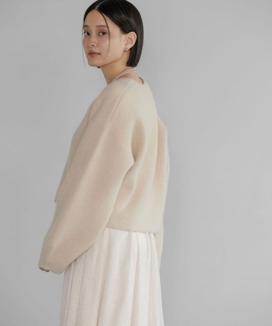 完売品　CNラクーンコンカーディガン A part by アパートバイ