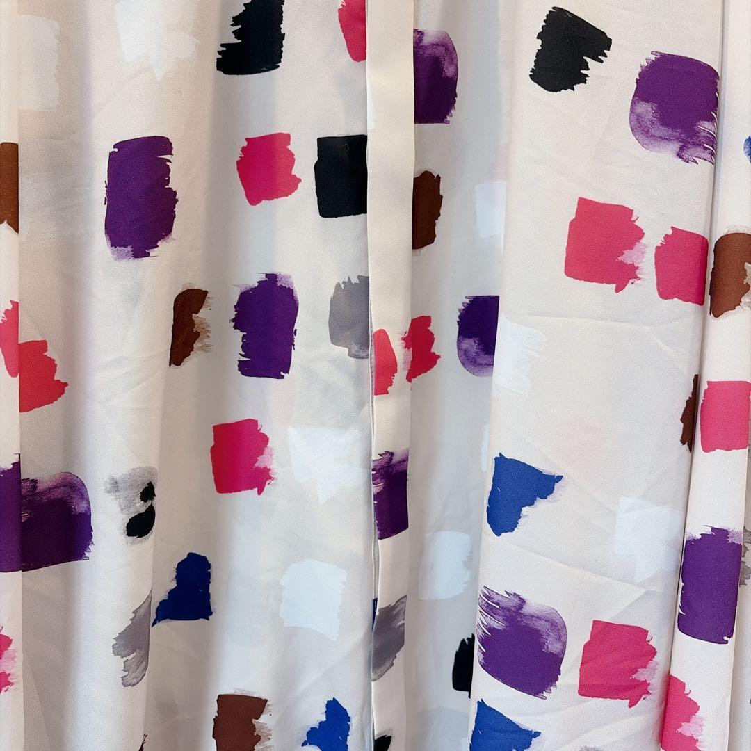 【美品】グレースコンチネンタル ダイアグラム マルチプリントブラウス M