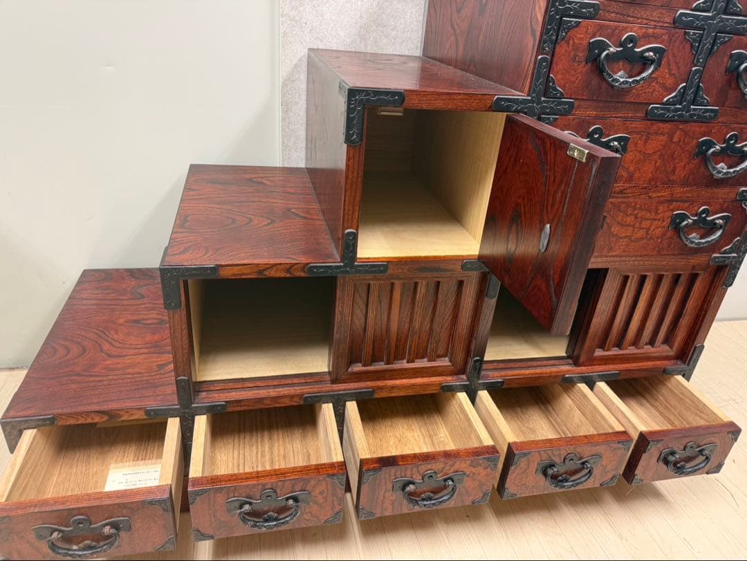 岩谷堂箪笥 階段箪笥 かくし付き