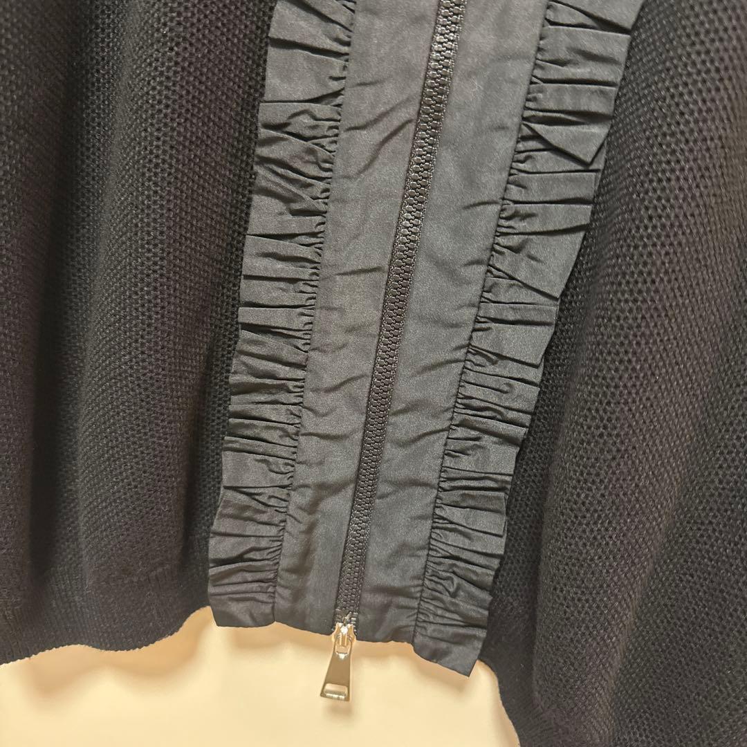 MONCLER フリル付きカーディガン