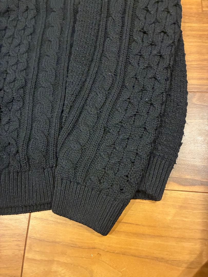 Nike ブラック ケーブルニットセーター XL