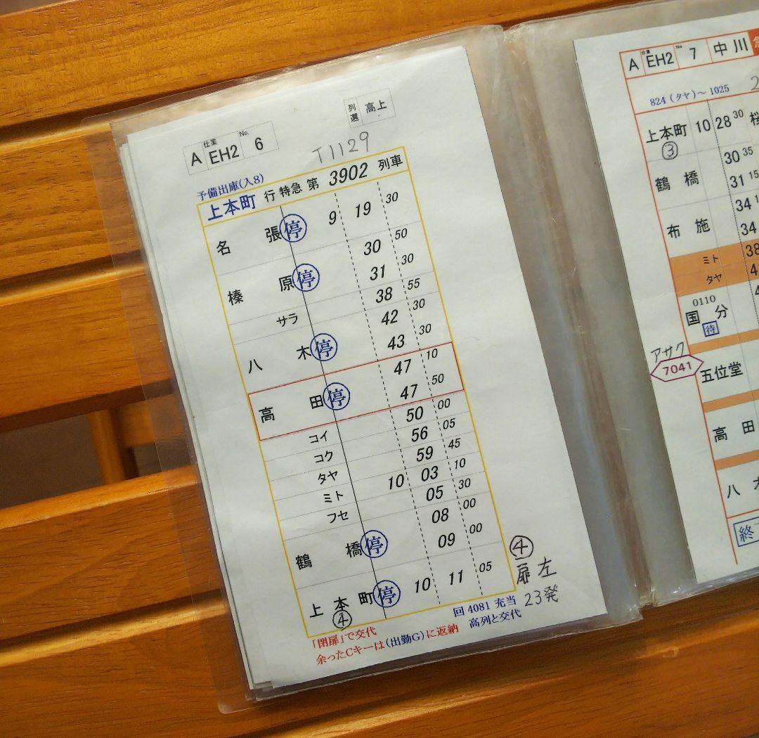 最終値下げ！！　近鉄車掌用スタフ「名張列車区／EH2仕業」