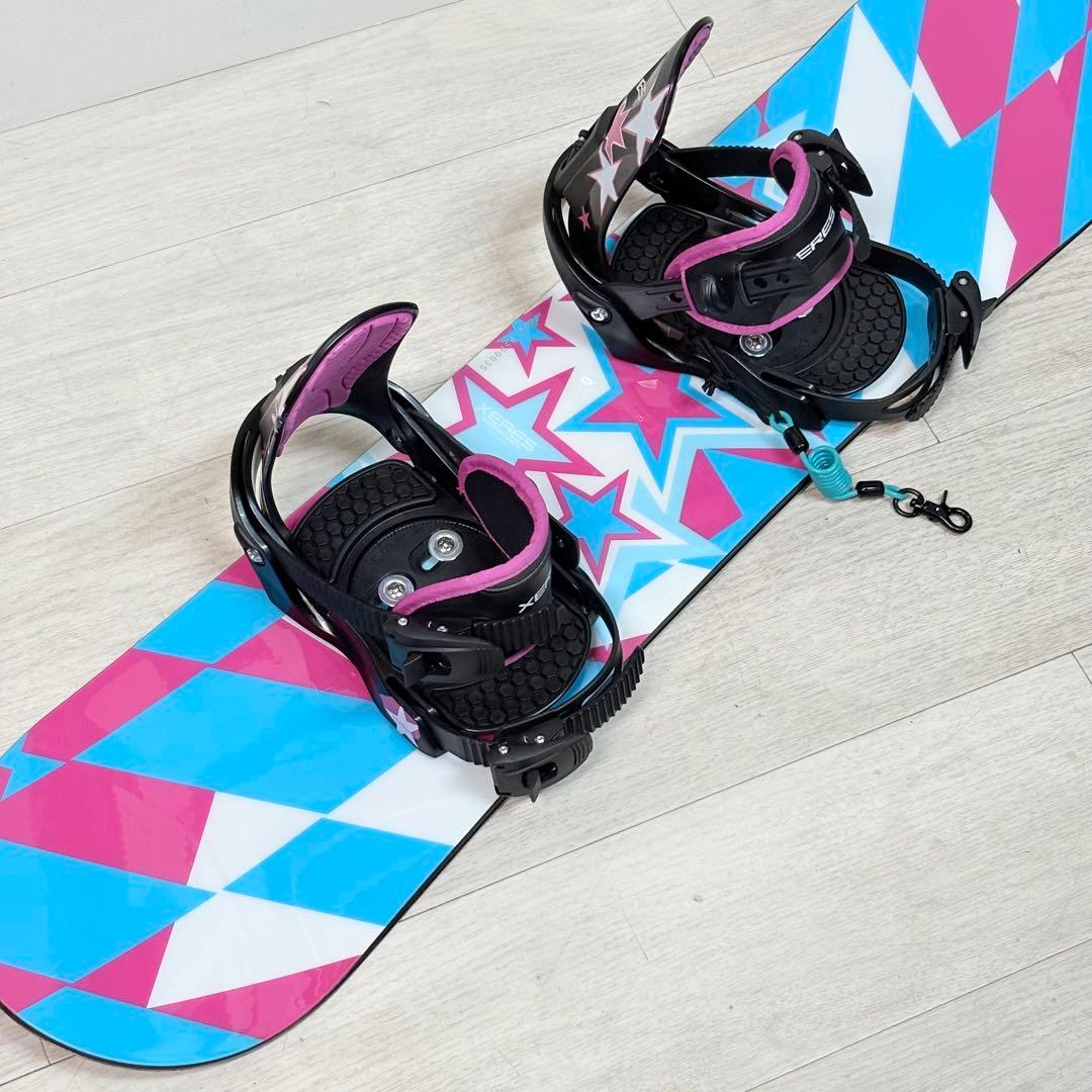 XERES セレス　ジュニアスノーボード　3点セット　リーシュ付